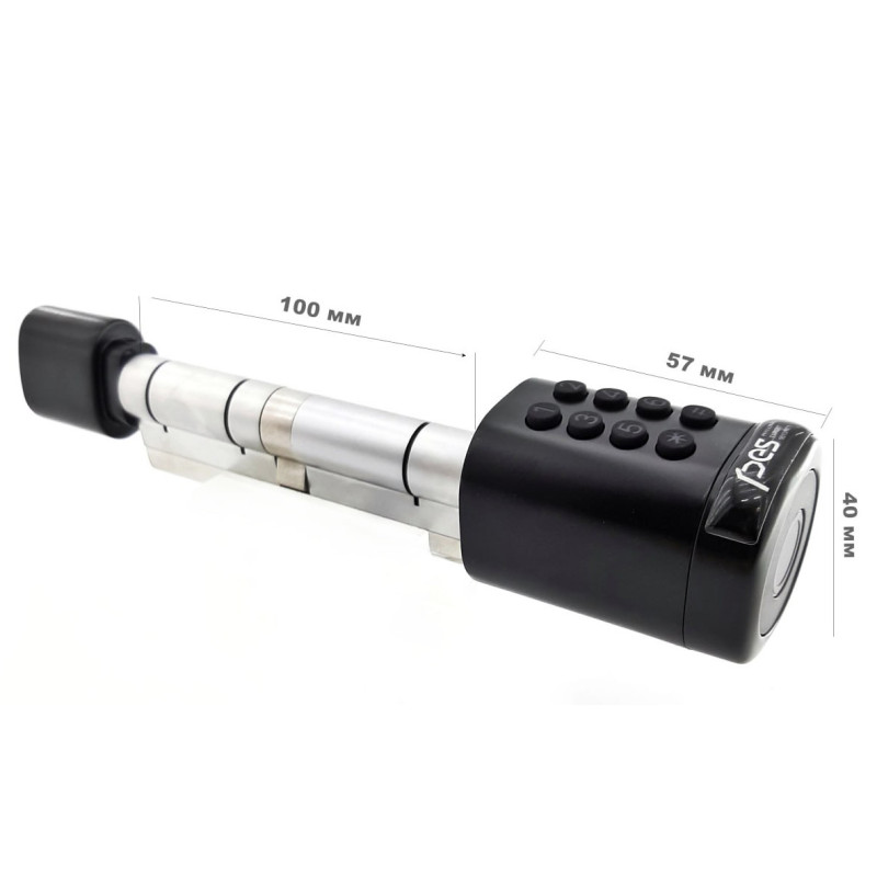 PES Cylinder 55х50Т смарт-цилиндр Black
