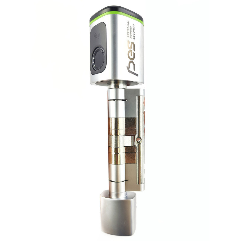 PES Cylinder 2 цилиндр со сканером отпечатков пальца 90 мм 45x45Т