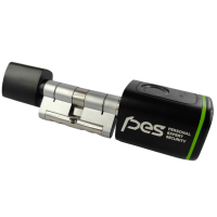 PES Cylinder 2 цилиндр со сканером отпечатков пальца черный 70 мм 35x35Т