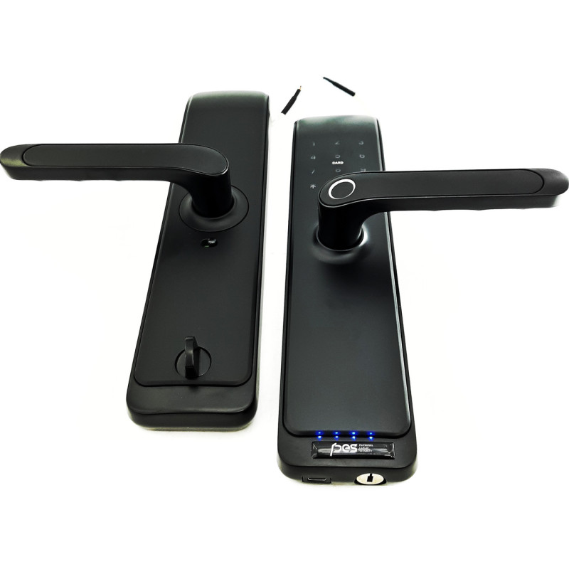 PES Husky Wi-Fi біометричний замок з WC фіксатором чорний