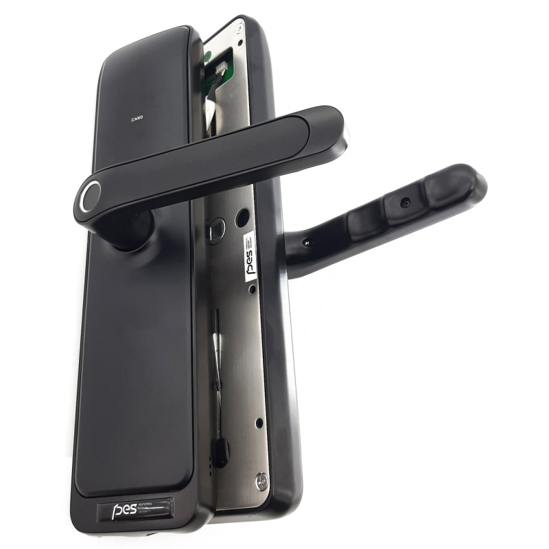 PES Husky Wi-Fi біометричний замок з WC фіксатором чорний