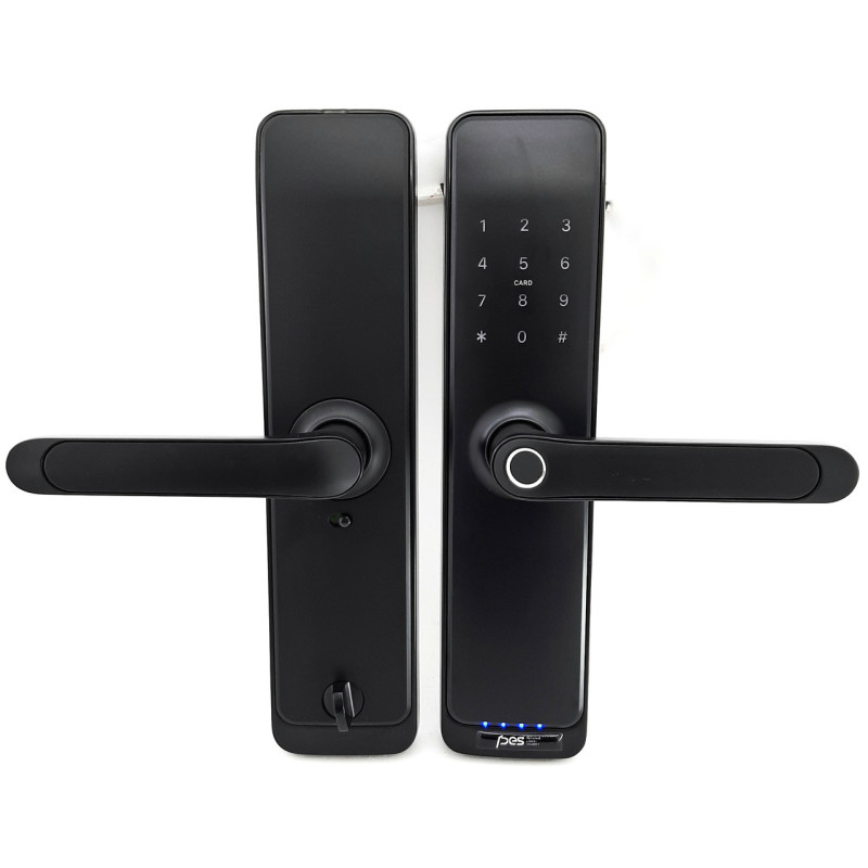 PES Husky Wi-Fi біометричний замок з WC фіксатором чорний