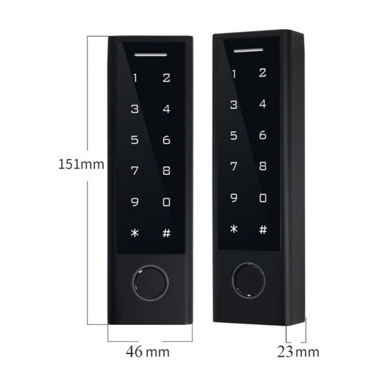 PES KeyPad slim биометрический контроллер доступа черный