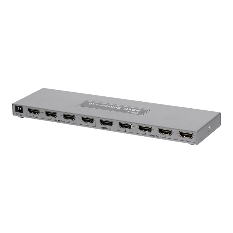 Розгалужувач відеосигналу HDMI 1x8 4K Dtech DT-7148B(MS)