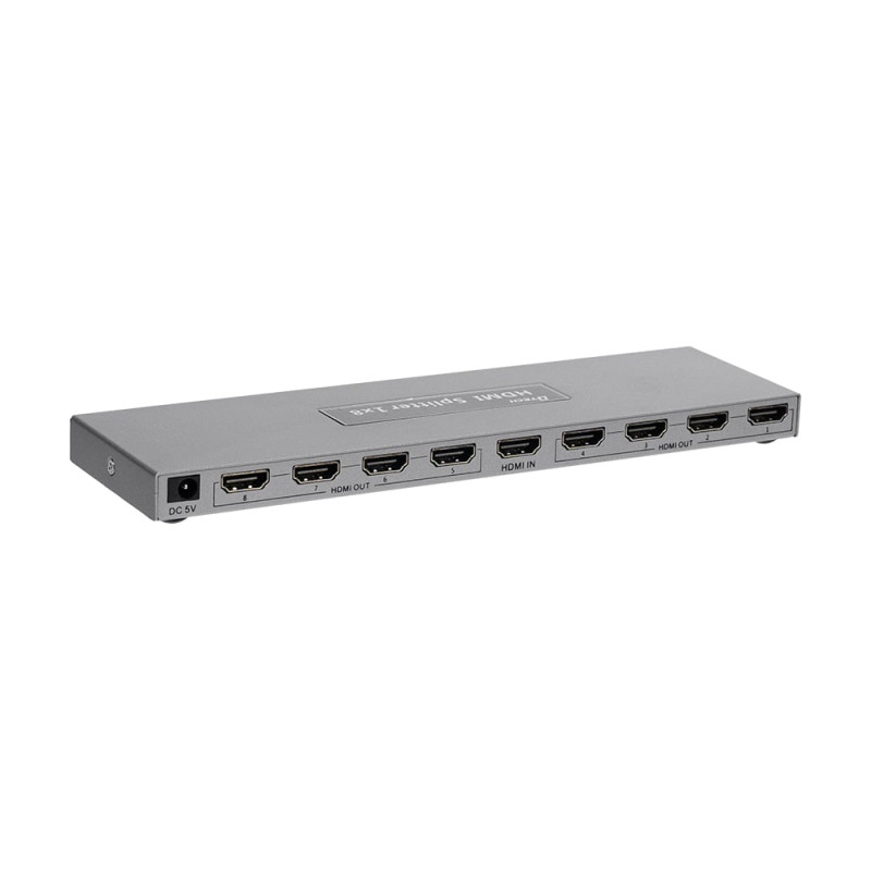 Розгалужувач відеосигналу HDMI 1x8 4K Dtech DT-7148B(MS)