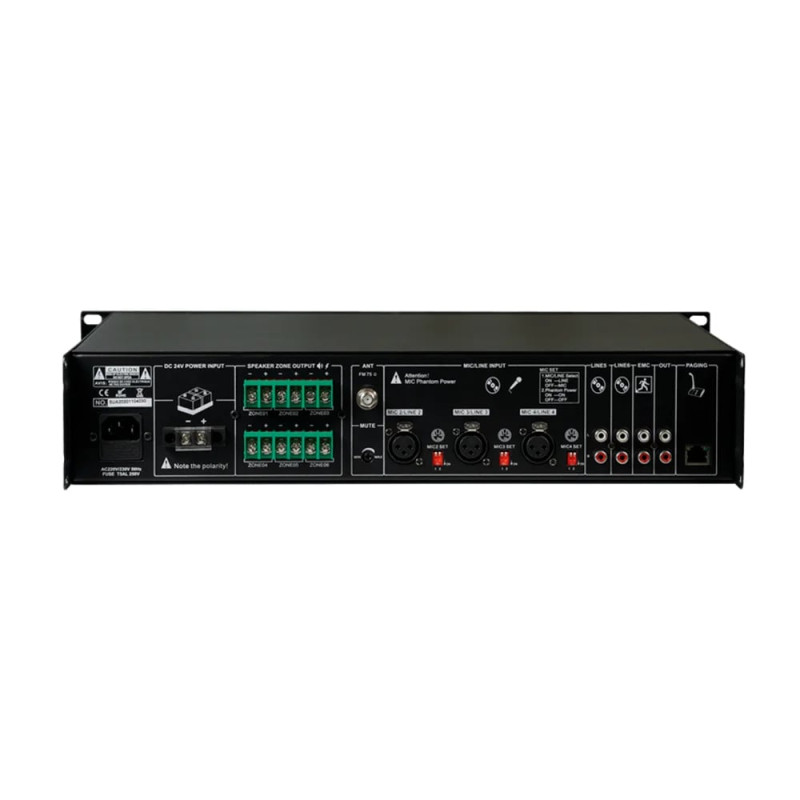 Мікшуючий підсилювач CMX DA-240MT, 6 зон, 19"