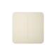 Кнопка Button (ivory/слонова кістка) для LightSwitch SoloButton (2-gang) Ajax