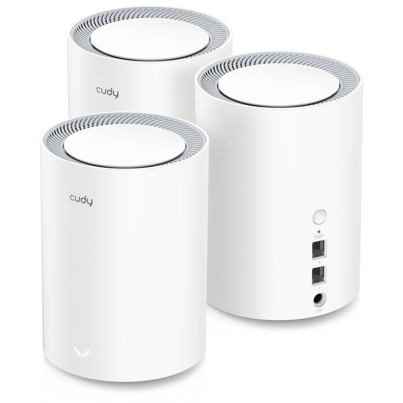 Маршрутизатор WiFi Mesh-система WiFi 6 Cudy M1800 (3-Pack) 3 штуки дводіапазонні гігабітні AX1800