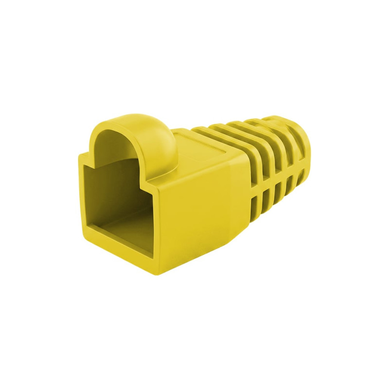 Чохол ізолюючий для роз'єму RJ-45 Cat.5/Cat.6, ПВХ жовтий, 100 шт.