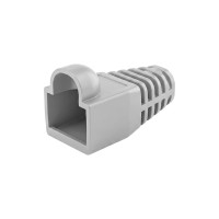 Чохол ізолюючий для роз'єму RJ-45 Cat.5/Cat.6, ПВХ сірий, 100 шт.