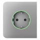 Фронтальна панель Ajax SideCover (smart) [type F] [55] ASP fog/димна для розумної розетки Outlet (type F)