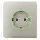 Фронтальна панель Ajax SideCover (smart) [type F] [55] ASP ivory/слонова кістка для розумної розетки Outlet (type F)