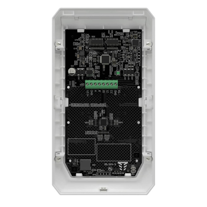 Клавіатура Tiras K-PAD8+ White на 8 індикаторів зон з вбудованим зчитувачем NFC/Mifare