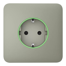 Фронтальна панель Ajax SoloCover (smart) [type F] [55] ASP olive/оливкова для розумної розетки Outlet (type F)