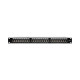 Патч-панель 24 порти NVC-PN-12/24 CAT5/CAT6 19" 1U екранована