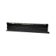 Патч-панель 24 порти NVC-PN-12/24 CAT5/CAT6 19" 1U екранована