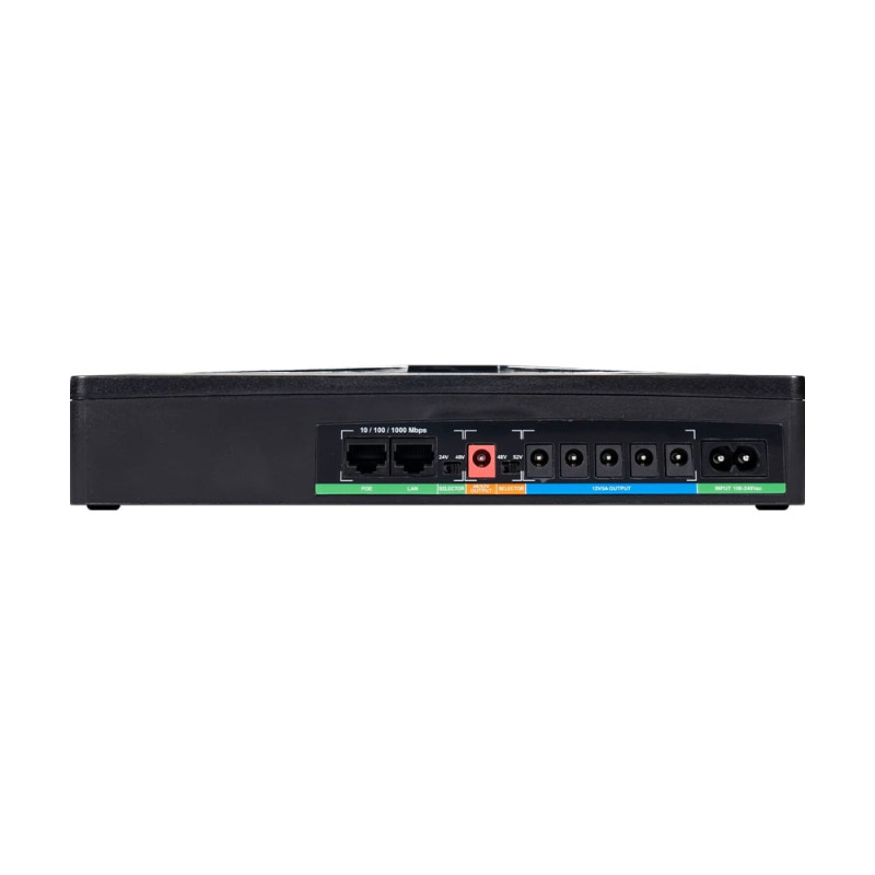 Джерело безперебійного живлення DC UPS Trinix TRX-MUPS-48100 Type-C (4*6000mAh LiFePo4) 5V/12V/24V/48V/52V/PoE, LiFePO4 4*6Ah, для роутера і медіаконвертера