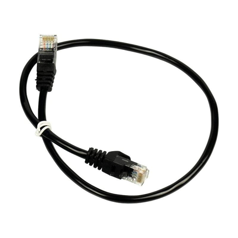 Патч-корд мережевий гігабітний Trinix UTP, RJ-45, CAT.5 0.3m Black