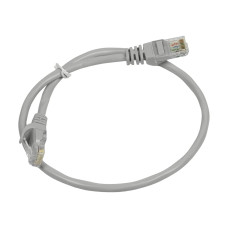 Патч-корд мережевий гігабітний Trinix UTP, RJ-45, CAT.5 0.5m Gray
