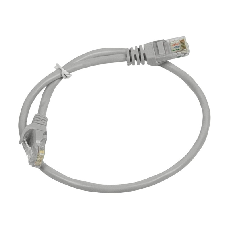 Патч-корд мережевий гігабітний Trinix UTP, RJ-45, CAT.5 1.5m Gray