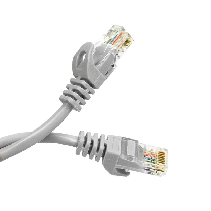 Патч-корд мережевий гігабітний Trinix UTP, RJ-45, CAT.5 5m Gray
