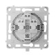 Механізм розетки Ajax OutletCore (basic) [type F] для вбудованої горизонтальної розетки Outlet (basic) [type F]