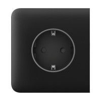 Фронтальна панель Ajax SideCover (basic) [type F] black/чорна для розетки Outlet (type F)