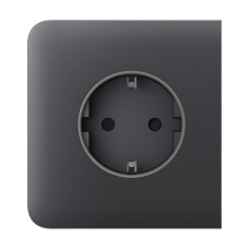 Фронтальна панель Ajax SideCover (basic) [type F] graphite/графіт для розетки Outlet (type F)