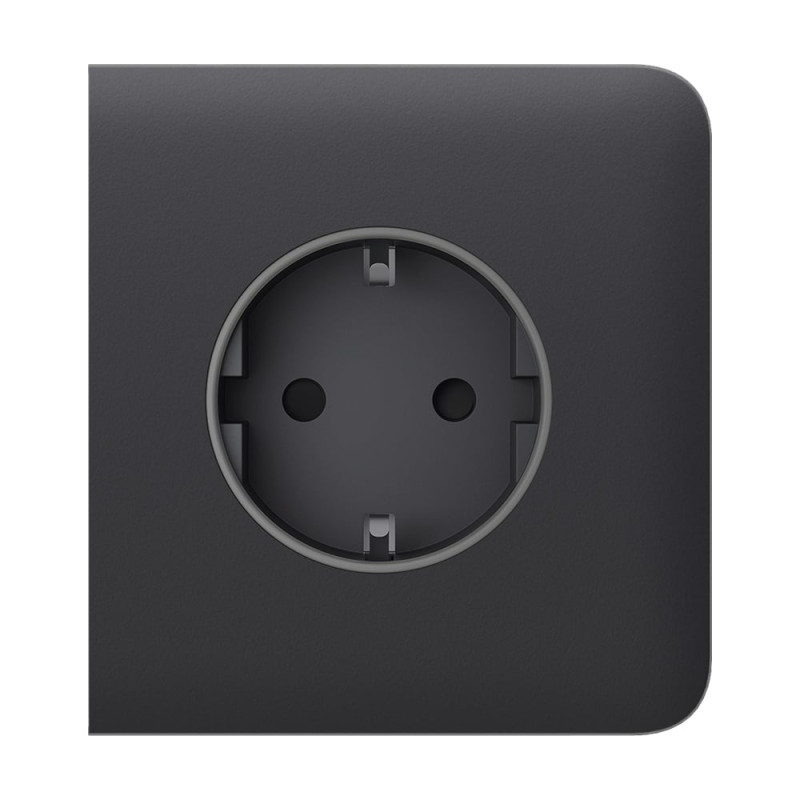 Фронтальна панель Ajax SideCover (basic) [type F] graphite/графіт для розетки Outlet (type F)
