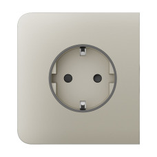 Фронтальна панель Ajax SideCover (basic) [type F] ivory/слонова кістка для розетки Outlet (type F)