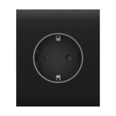 Фронтальна панель Ajax CenterCover (basic) [type F] black/чорна для розетки Outlet (type F)
