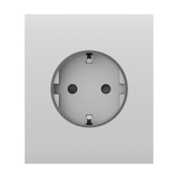 Фронтальна панель Ajax CenterCover (basic) [type F] white/біла для розетки Outlet (type F)