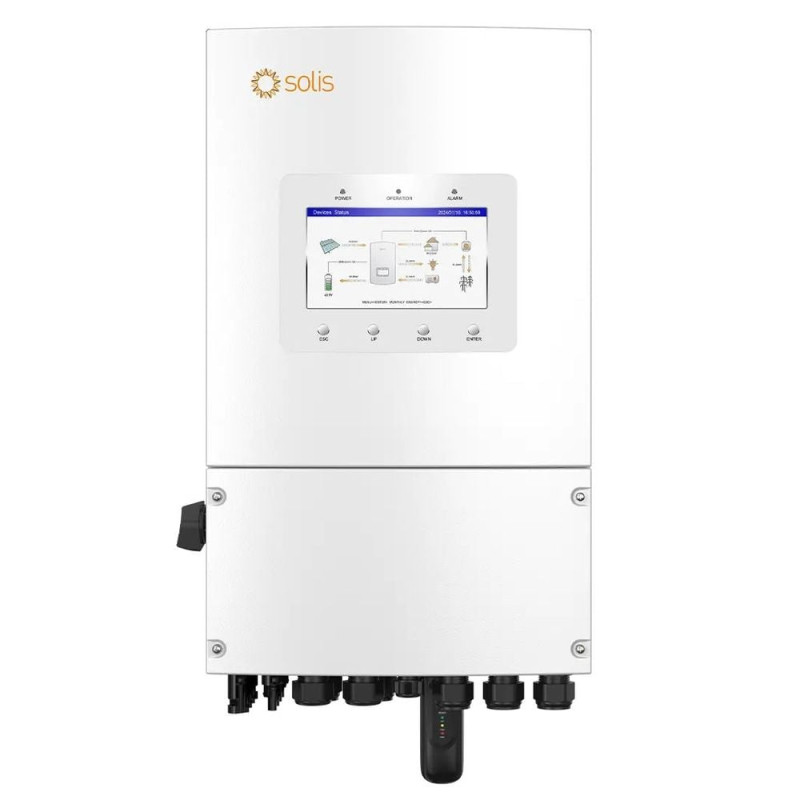 Гібридний однофазний інвертор 8kW Solis S6-EH1P8K-L-PLUS 48V WiFi 2 MPPT
