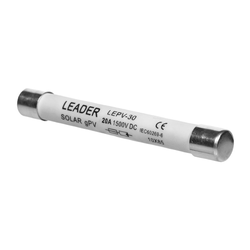 Плавкий запобіжник 20A 1500V Leader FSKDC20AL для сонячних панелей