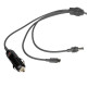Кабель живлення 3 в 1 для Starlink Mini E-NET автомобільний прикурювач, DC Plug та USB Type-C Plug 5м