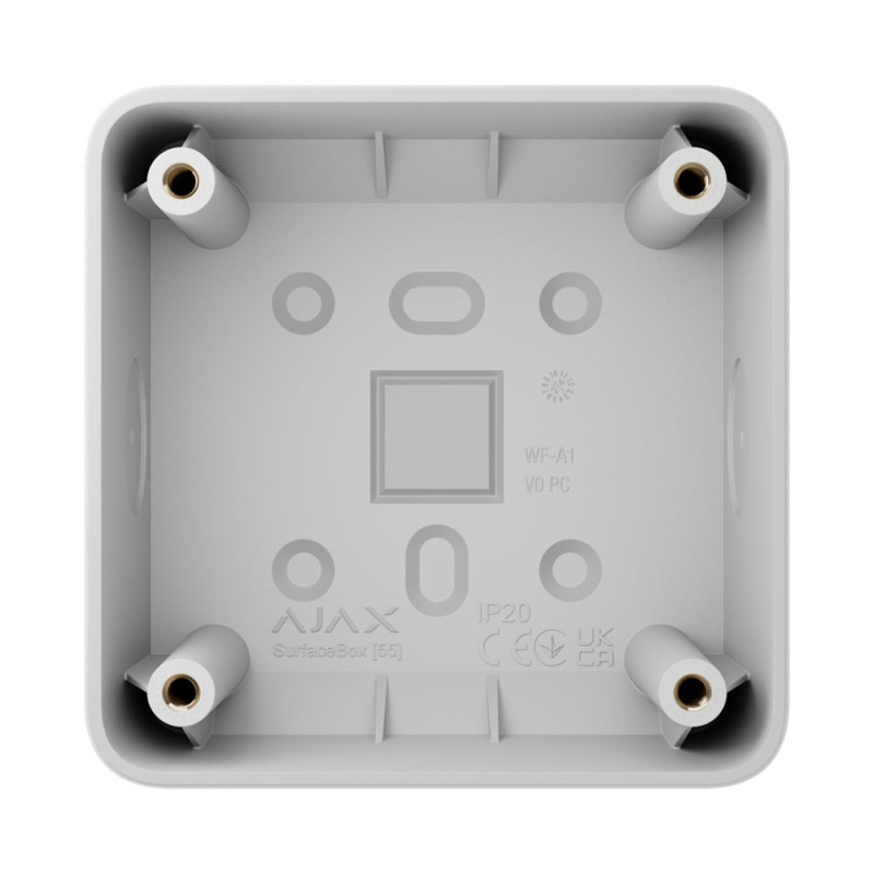Коробка Ajax SurfaceBox [55] White для зовнішнього монтажу одного пристрою LightSwitch чи Outlet