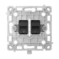 Механізм розетки Ajax OutletCore (LAN) Black для інтернет-розетки Outlet (LAN)
