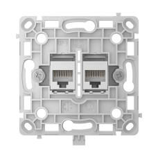 Механізм розетки Ajax OutletCore (LAN) White для інтернет-розетки Outlet (LAN)