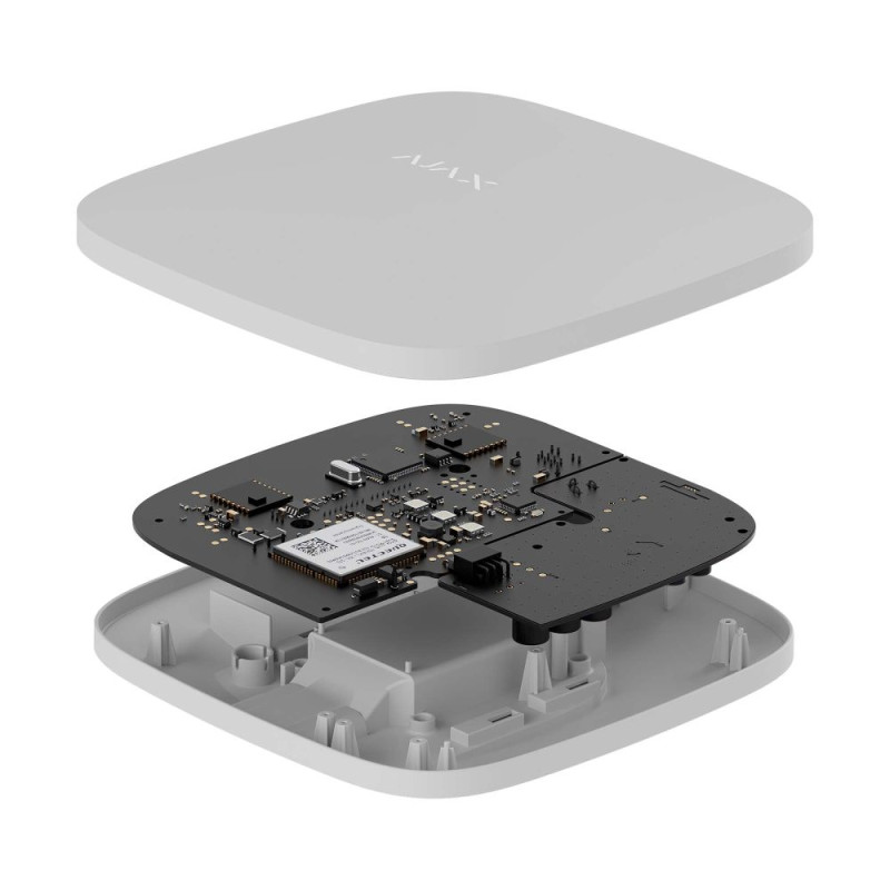 Інтелектуальна централь Ajax Hub 2 (2G) біла з 2G, Ethernet, підтримкою датчиків з фотоверифікацією