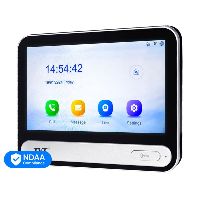 IP-відеодомофон з WiFi 7" TVT TD-E2137-PE/TP/WF Black