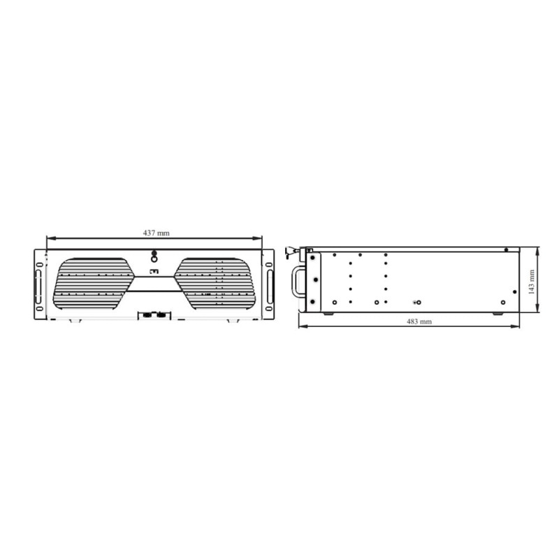 IP-відеореєстратор 128-канальний 16Mp TVT TD-33128H16-A3H-B