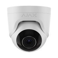IP-відеокамера 5Mp Ajax TurretCam (5 Mp/2.8 mm) (8EU) ASP White f=2.8mm з мікрофоном