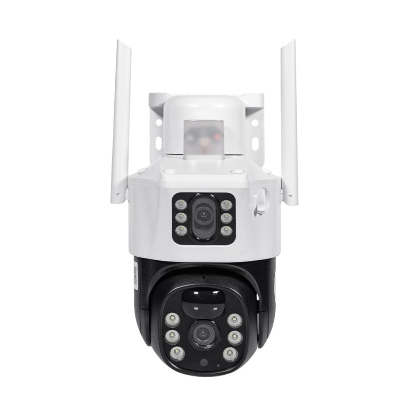 IP PTZ-відеокамера автономна з 4G та сонячною панеллю 2Mp+2Mp Light Vision VLC-9192IG/2C (Solar) White f=4mm, на акумуляторних батареях