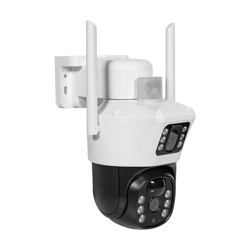IP PTZ-відеокамера автономна з 4G та сонячною панеллю 2Mp+2Mp Light Vision VLC-9192IG/2C (Solar) White f=4mm, на акумуляторних батареях