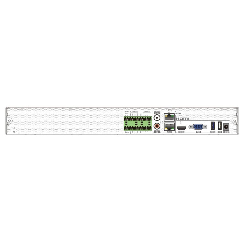 IP-відеореєстратор 16-канальний 16Mp TVT TD-3316H2-B2-B (192-192)
