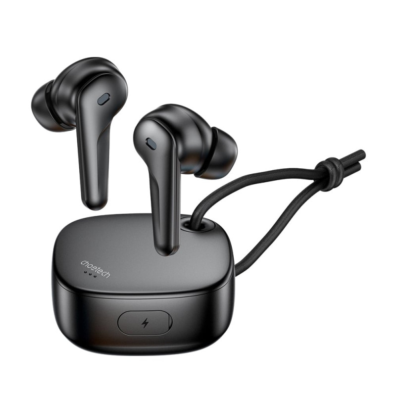 Бездротові навушники Choetech BH-T17 Black TWS, Bluetooth 5.4, ANC+ENC