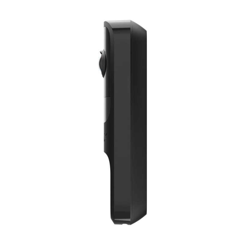 Відеодзвінок з WiFi 4Mp Ajax DoorBell Black із вбудованим штучним інтелектом та ІЧ датчиком руху