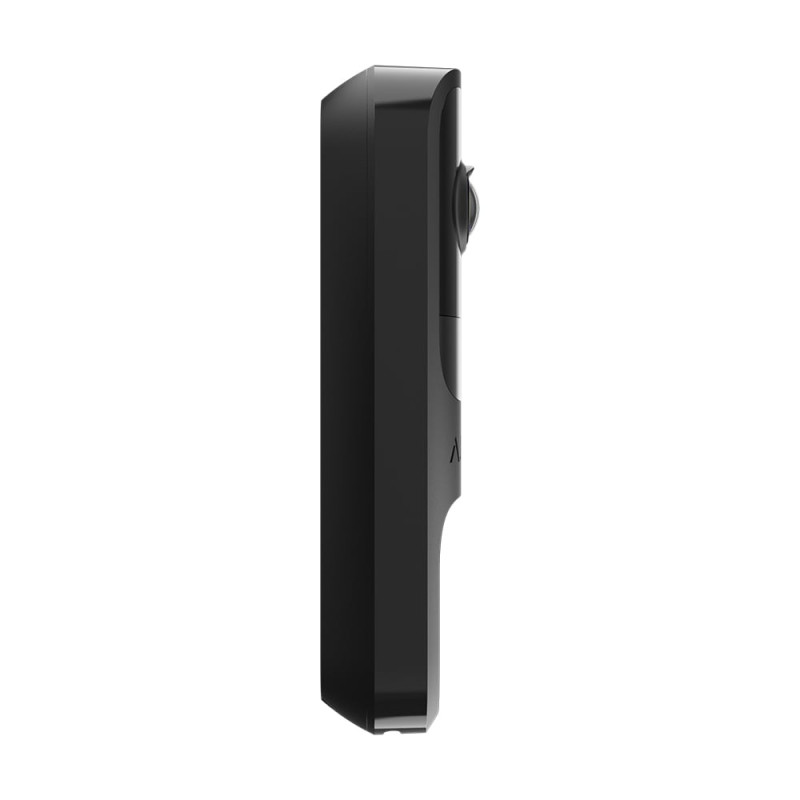 Відеодзвінок з WiFi 4Mp Ajax DoorBell Black із вбудованим штучним інтелектом та ІЧ датчиком руху