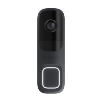 Відеодзвінок з WiFi 4Mp Ajax DoorBell Graphite із вбудованим штучним інтелектом та ІЧ датчиком руху