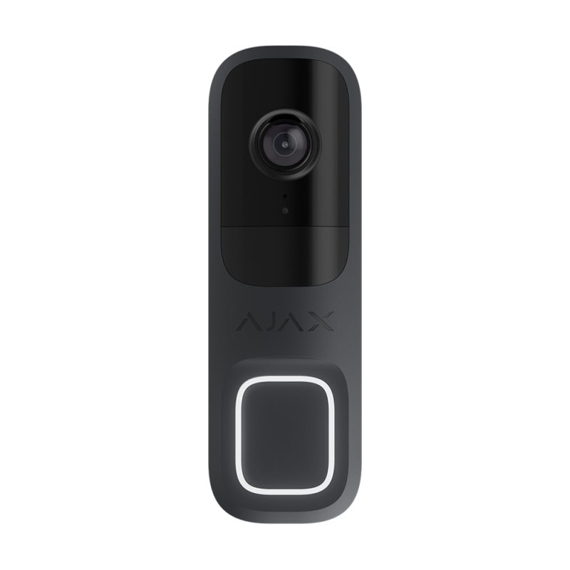Відеодзвінок з WiFi 4Mp Ajax DoorBell Graphite із вбудованим штучним інтелектом та ІЧ датчиком руху